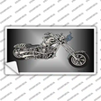 Chopper Skull Novelty Sticker Decal Small