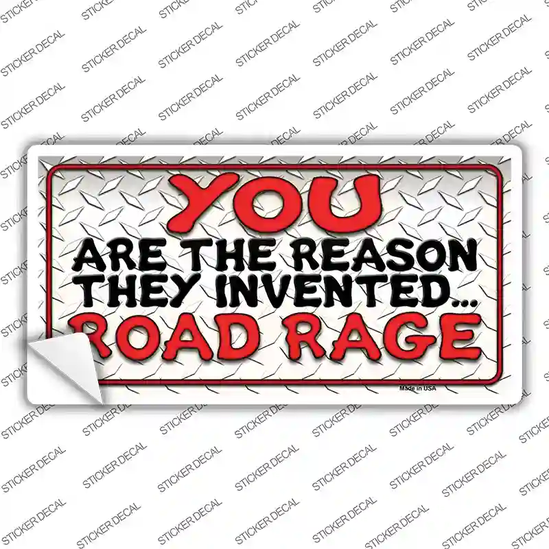 When Rage Invented Invented Road Rage Novelty Sticker Decal | Smart Blonde