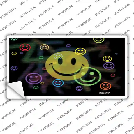 Smiley Novelty Sticker Decal