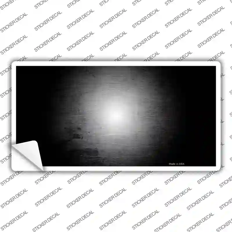 Black White Fade Scratched Novelty Sticker Decal