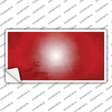 Red White Fade Scratched Novelty Sticker Decal