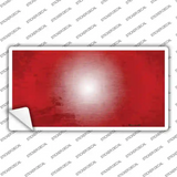 Red White Fade Scratched Novelty Sticker Decal