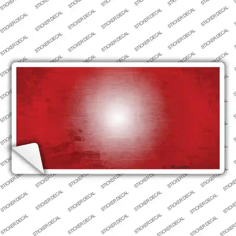 Red White Fade Scratched Novelty Sticker Decal