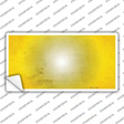 Yellow White Fade Scratched Novelty Sticker Decal