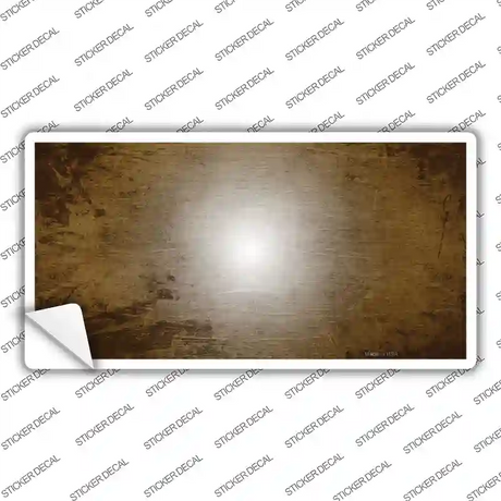 Brown White Fade Scratched Novelty Sticker Decal