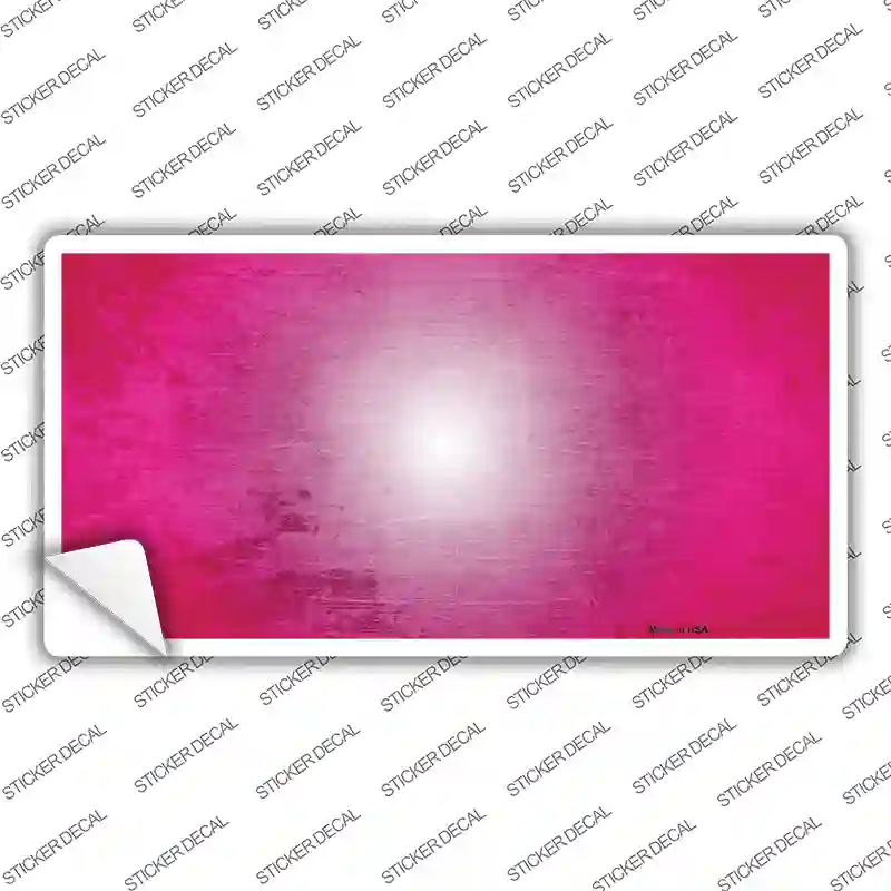 Pink White Fade Scratched Novelty Sticker Decal