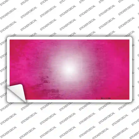 Pink White Fade Scratched Novelty Sticker Decal