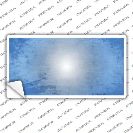 Lt Blue White Fade Scratched Novelty Sticker Decal