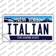 Italian New York Background Novelty Sticker Decal Small