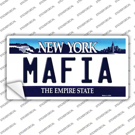 Mafia New York Background Novelty Sticker Decal Small