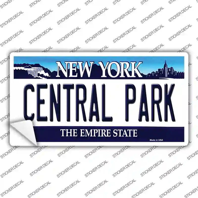 Central Park New York Background Novelty Sticker Decal Small