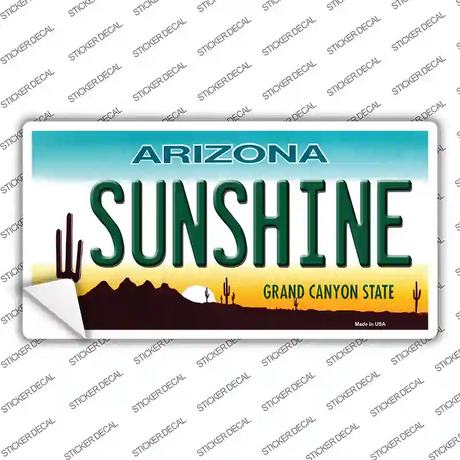 Sunshine Arizona Novelty Sticker Decal Small