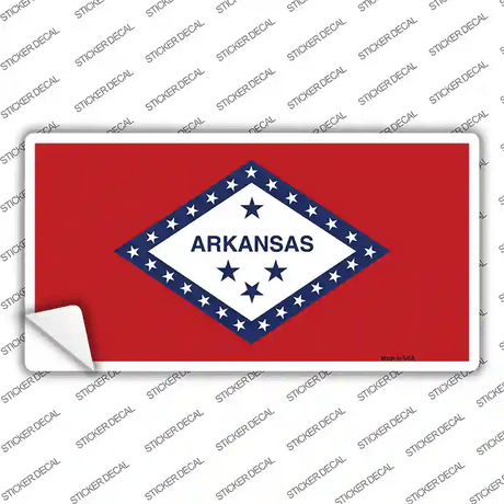 Arkansas State Flag Novelty Sticker Decal Small