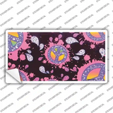 Peace s Floating Paisleys Novelty Sticker Decal