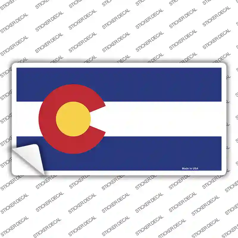 Colorado State Flag Novelty Sticker Decal