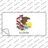 Illinois State Flag Novelty Sticker Decal Small