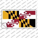 Maryland State Flag Novelty Sticker Decal Small