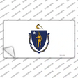 Massachusetts State Flag Novelty Sticker Decal Small