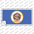 Minnesota State Flag Novelty Sticker Decal Small