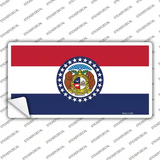 Missouri State Flag Novelty Sticker Decal Small