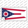 Ohio State Flag Novelty Sticker Decal Small