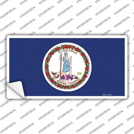 Virginia State Flag Novelty Sticker Decal Small