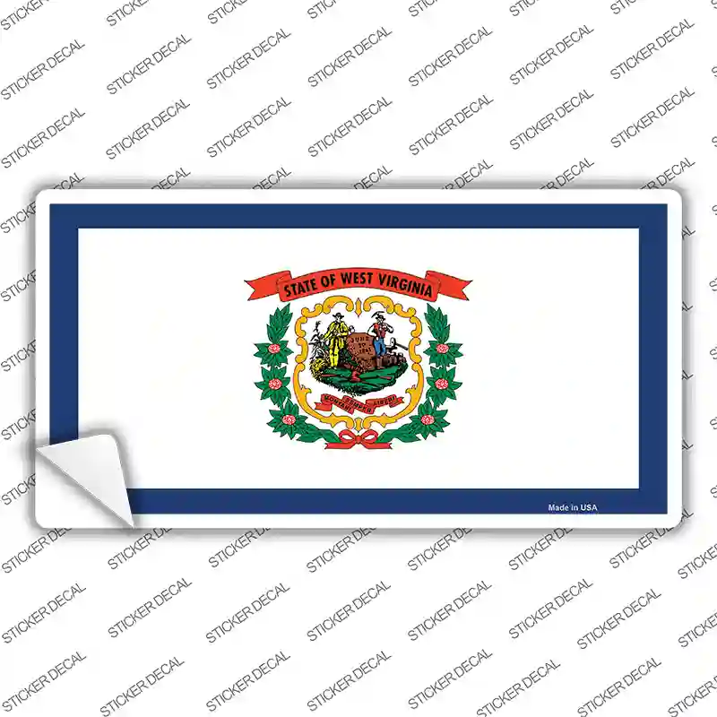 West Virginia State Flag Novelty Sticker Decal Small