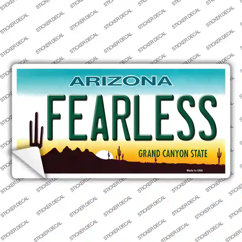 Fearless Arizona Novelty Sticker Decal