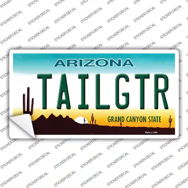 Tailgtr Arizona Novelty Sticker Decal Small