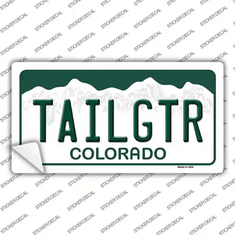 Tailgtr Colorado Novelty Sticker Decal Small