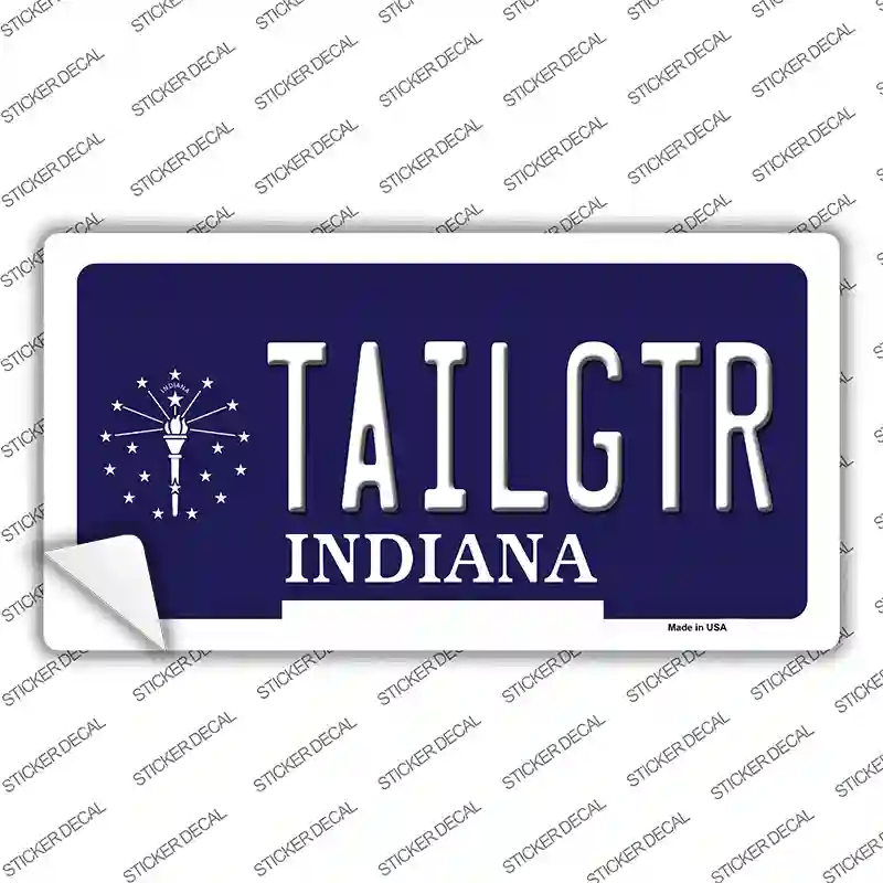 Tailgtr Indiana Novelty Sticker Decal Small