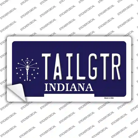 Tailgtr Indiana Novelty Sticker Decal Small