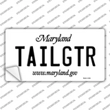 Tailgtr Maryland Novelty Sticker Decal Small