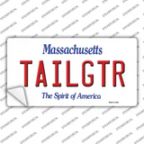 Tailgtr Massachusetts Novelty Sticker Decal Small