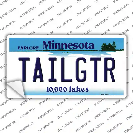 Tailgtr Minnesota Novelty Sticker Decal Small