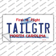 Tailgtr North Carolina Novelty Sticker Decal Small