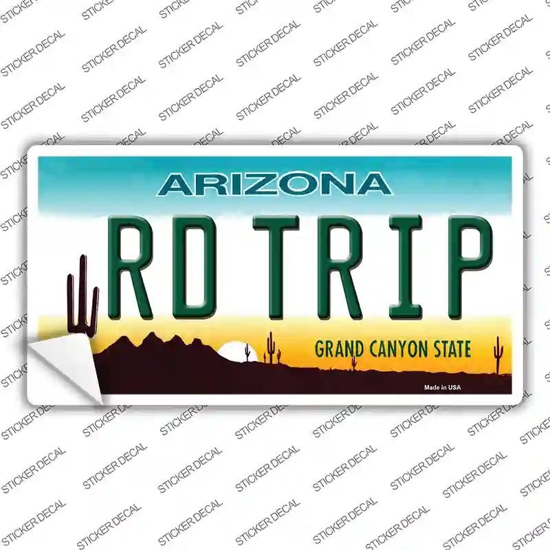 Rd Trip Arizona Novelty Sticker Decal