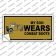 Son Wears Combat Boots Novelty Sticker Decal Small