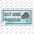 Eat More Possum Novelty Sticker Decal Small