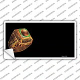 Basketball Champ Ring Offset Novelty Sticker Decal