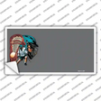 Lacrosse Offset Novelty Sticker Decal