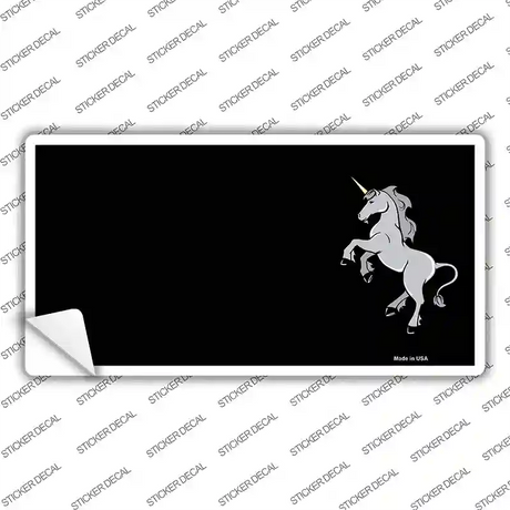 Unicorn Reared Up Offset Novelty Sticker Decal Small