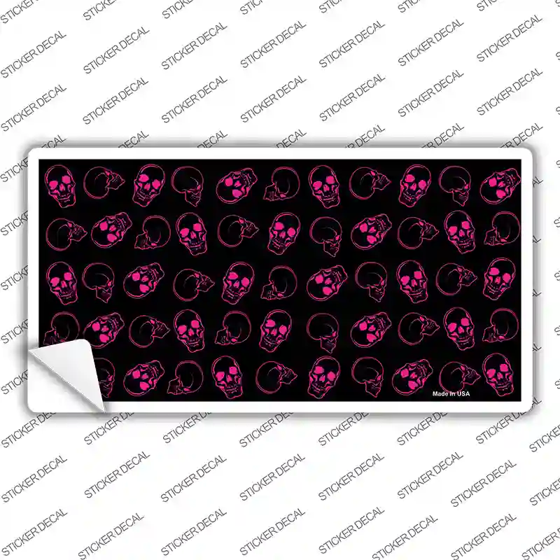 Purple Skulls Novelty Sticker Decal