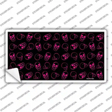 Purple Skulls Novelty Sticker Decal