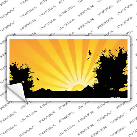 Southwest Orange Sunset Novelty Sticker Decal Small