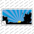 Southwest Blue Sunset Novelty Sticker Decal Small