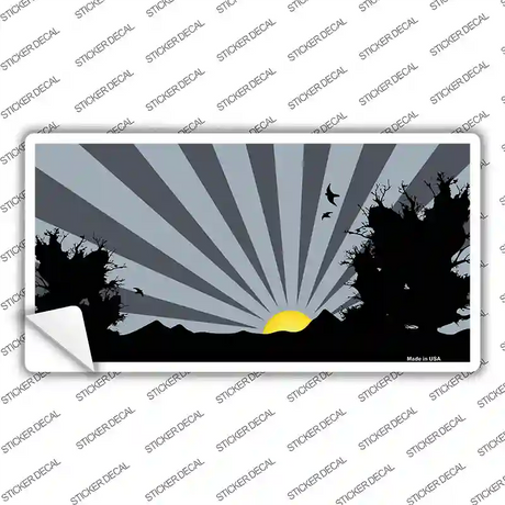 Southwest Gray Sunset Novelty Sticker Decal Small