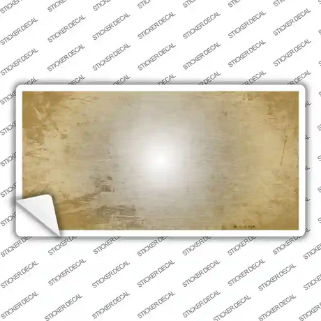 Gold White Fade Scratched Novelty Sticker Decal