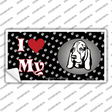 I Love My Basset Hound Novelty Sticker Decal Small