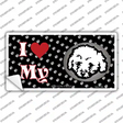 I Love My Bichon Frise Novelty Sticker Decal Small